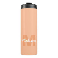 Peach color of 2024 with custom Monogram name