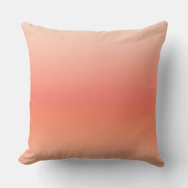 Peach & Coral Gradient Kunst Kissen