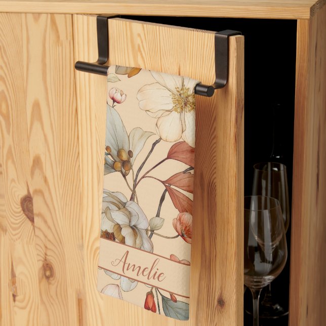 Peach Creme Cotattcore Geschirrtuch (Drittel gefaltet)