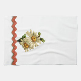 Peach Daisy Küchentuch