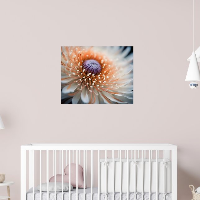 Peach Dalia Poster (Kinderzimmer 2)