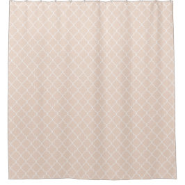 Peach Dust marokkanisches Quatrefolienmuster Duschvorhang