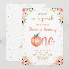 Peach Einladungen