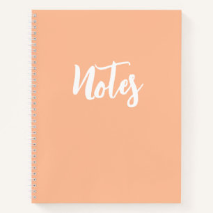 Peach farbig mit Heart Spiral Notebook Notizbuch