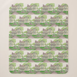 Peach Farmhouse Sherpa Blanket Sherpadecke