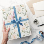 Peach Floral Bridal Shower Geschenkpapier<br><div class="desc">Peach Floral Bridal Shower</div>