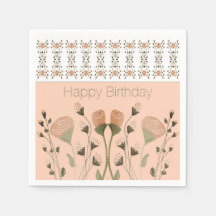 Peach Floral Künstlerisch