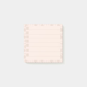 Peach Floral Post-it-Hinweise Post-it Klebezettel