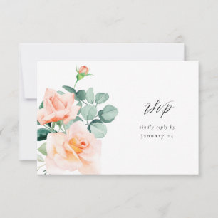 Peach floral w Meal UAWG V3 2 RSVP Karte