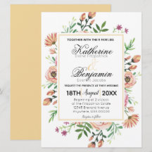 Peach Floral Wedding