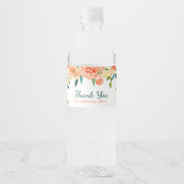Peach Florals | Babydusche Vielen Dank