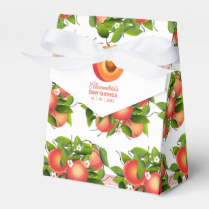 Peach Fruit Floral Babydusche Geschenkschachtel