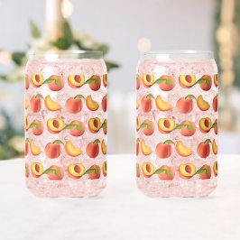 Peach Fruit Muster Dosenglas