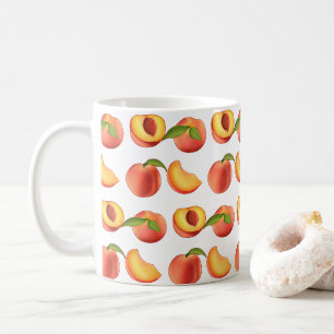 Peach Fruit Muster Kaffeetasse