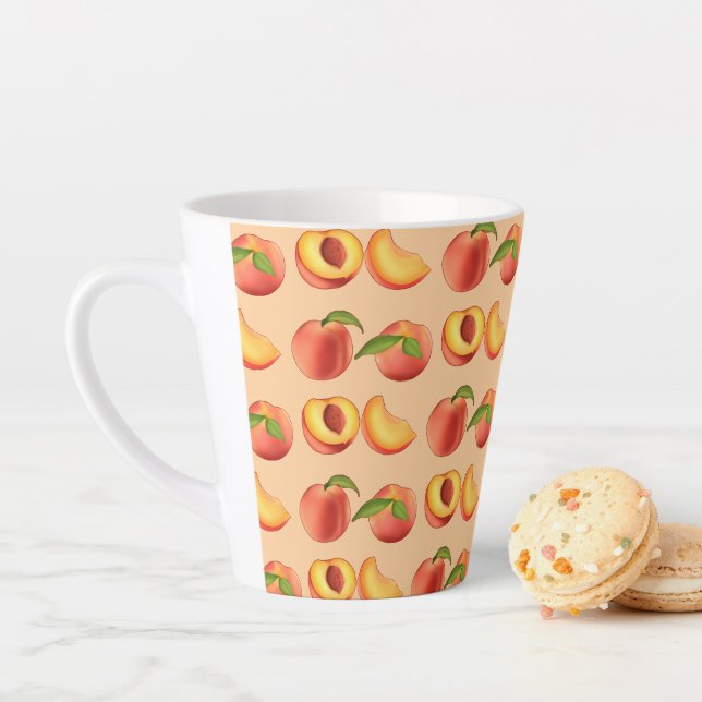 Peach Fruit Muster Milchtasse (Beispiel)