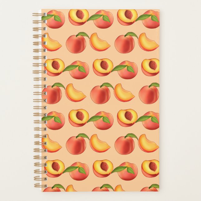 Peach Fruit Muster Planer (Vorderseite)