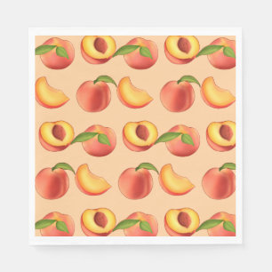Peach Fruit Muster Serviette