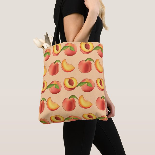 Peach Fruit Muster Tasche (Von Nahem)