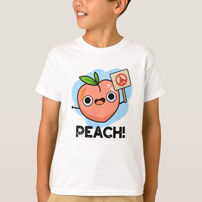 Peach Funny Peace Fruit Pub T-Shirt (Vorderseite)