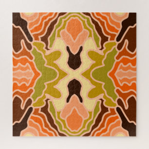 Peach Fuzz Boho Shabby Chic Geometrie Abstrakte Ku