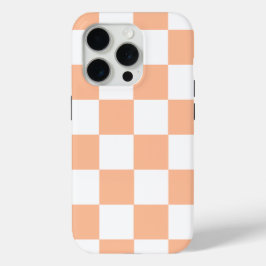 Peach Fuzz Checkered Gingham Pattern Case-Mate iPhone Hülle