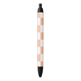 Peach Fuzz Checkered Gingham Pattern Kugelschreiber