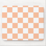 Peach Fuzz Checkered Gingham Pattern Mousepad<br><div class="desc">Peach Fuzz Checkered Gingham Pattern</div>