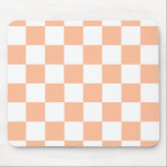 Peach Fuzz Checkered Gingham Pattern Mousepad<br><div class="desc">Peach Fuzz Checkered Gingham Pattern</div>