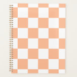 Peach Fuzz Checkered Gingham Pattern Planer<br><div class="desc">Peach Fuzz Checkered Gingham Pattern</div>