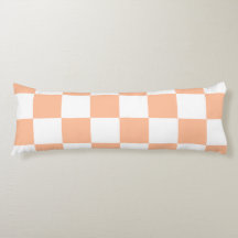 Peach Fuzz Checkered Gingham Pattern