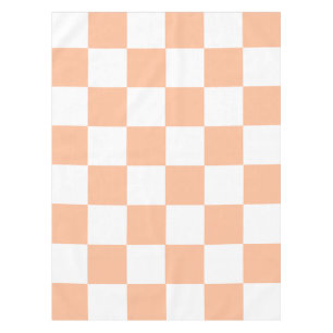 Peach Fuzz Checkered Gingham Pattern Tischdecke