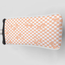 Peach Fuzz Cherry Gingham Pattern