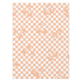 Peach Fuzz Cherry Gingham Pattern Tischdecke