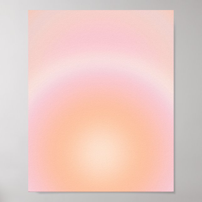 Peach Fuzz Gradient Poster (Vorne)