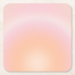 Peach Fuzz Gradient Rechteckiger Pappuntersetzer<br><div class="desc">Gradientdesign - Aura-Effekt - Pfirsichfüßigkeit.</div>
