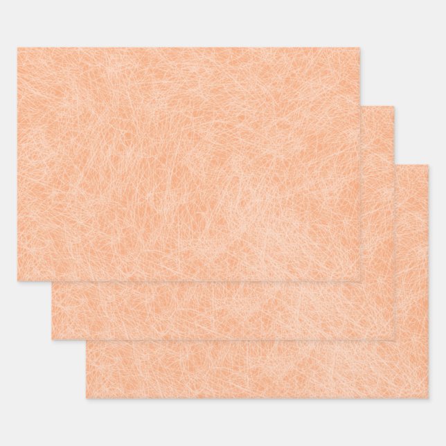 Peach Fuzz Imitats Leather Geschenkpapier Set (Set)