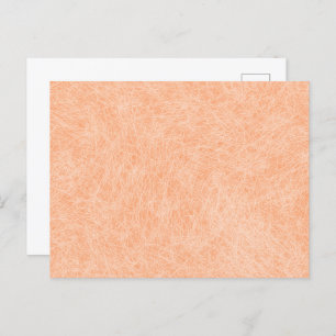 Peach Fuzz Imitats Leather Postkarte
