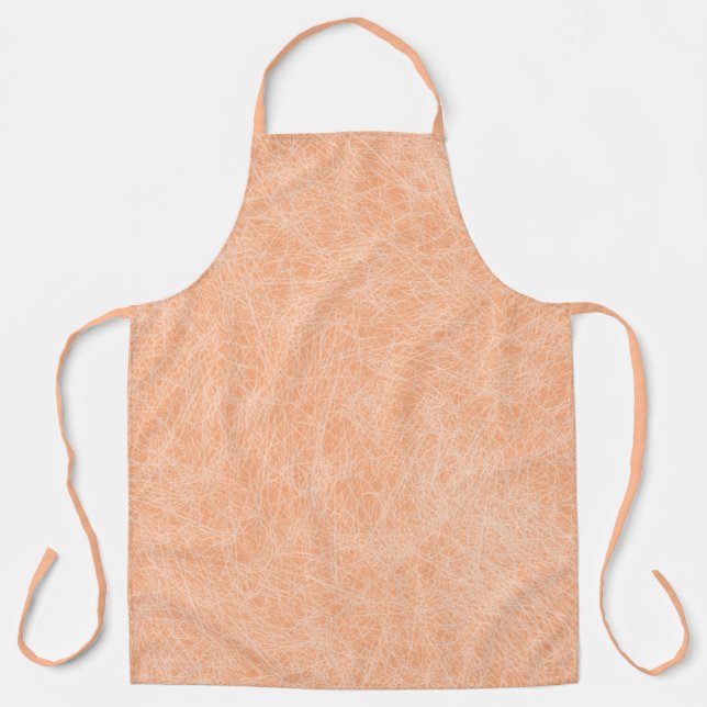 Peach Fuzz Imitats Leather Schürze (Vorderseite)