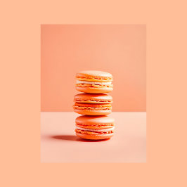Peach Fuzz, Macaroons, Postüberqueren Postkarte