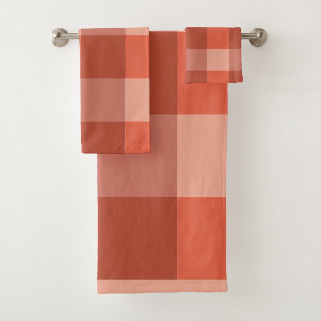 Peach Fuzz Orange Checkerboard (En situation)