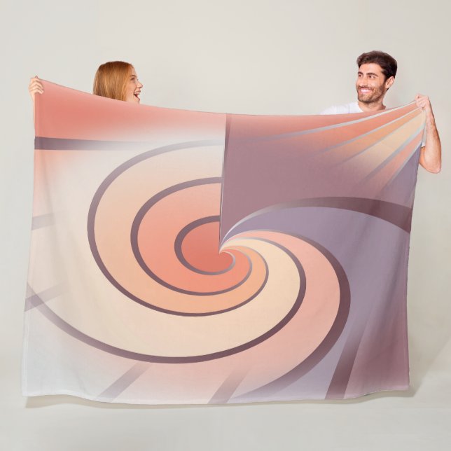 Peach fuzz seashell fleecedecke (Beispiel)