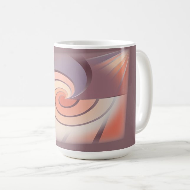 Peach fuzz seashell kaffeetasse (VorderseiteRechts)