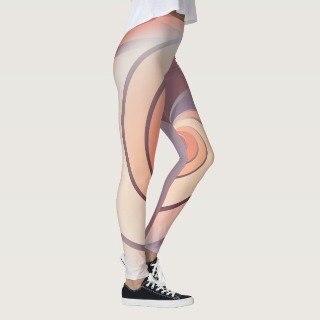 Peach fuzz seashell leggings (Rechts)