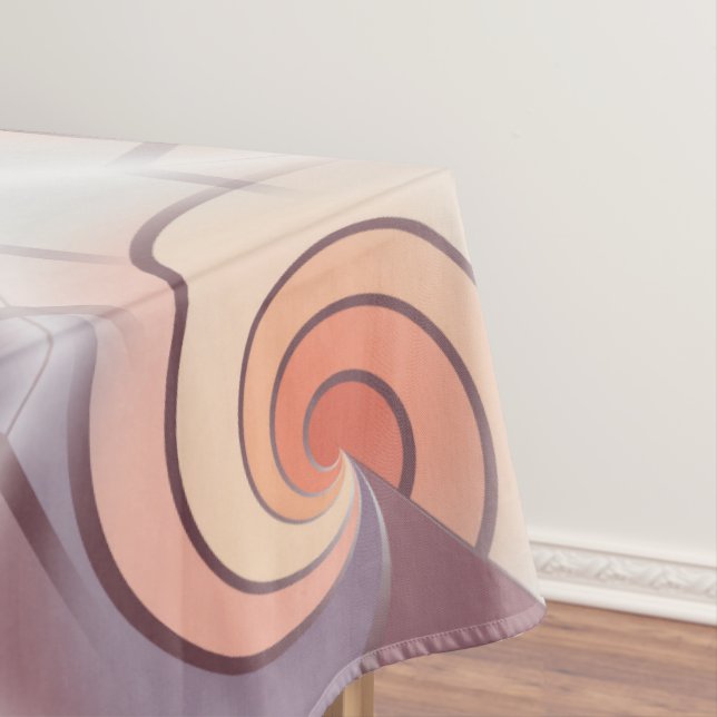 Peach fuzz seashell tischdecke (Beispiel)