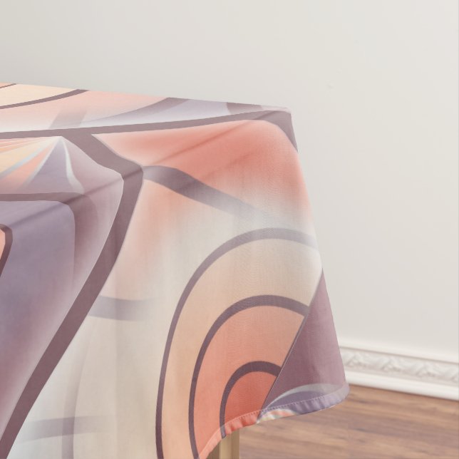 Peach fuzz seashell tischdecke (Beispiel)