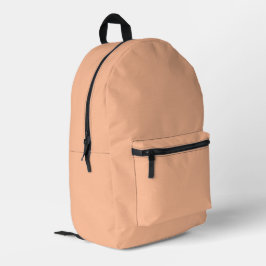 Peach Fuzz Solid Color Bedruckter Rucksack