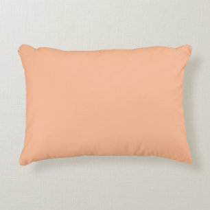 Peach Fuzz Solid Color Dekokissen