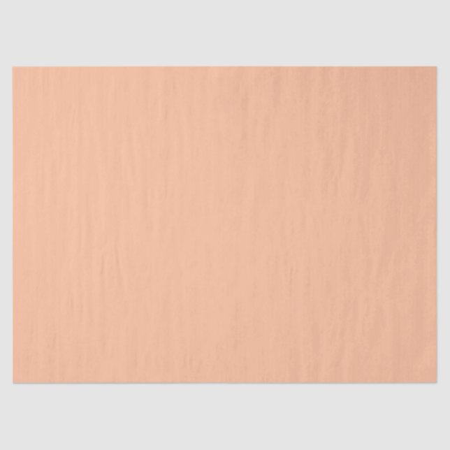 Peach Fuzz Solid Color Seidenpapier (Vorderseite)