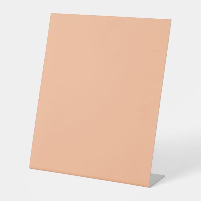 Peach Fuzz Solid Color Sockelschild (Vorderseite)