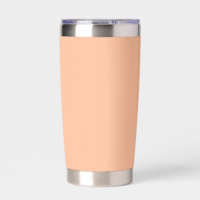 Peach Fuzz Solid Color Thermobecher (Vorderseite)